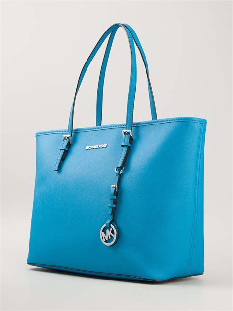 blauwe michael kors tas|michael kors blue totes.